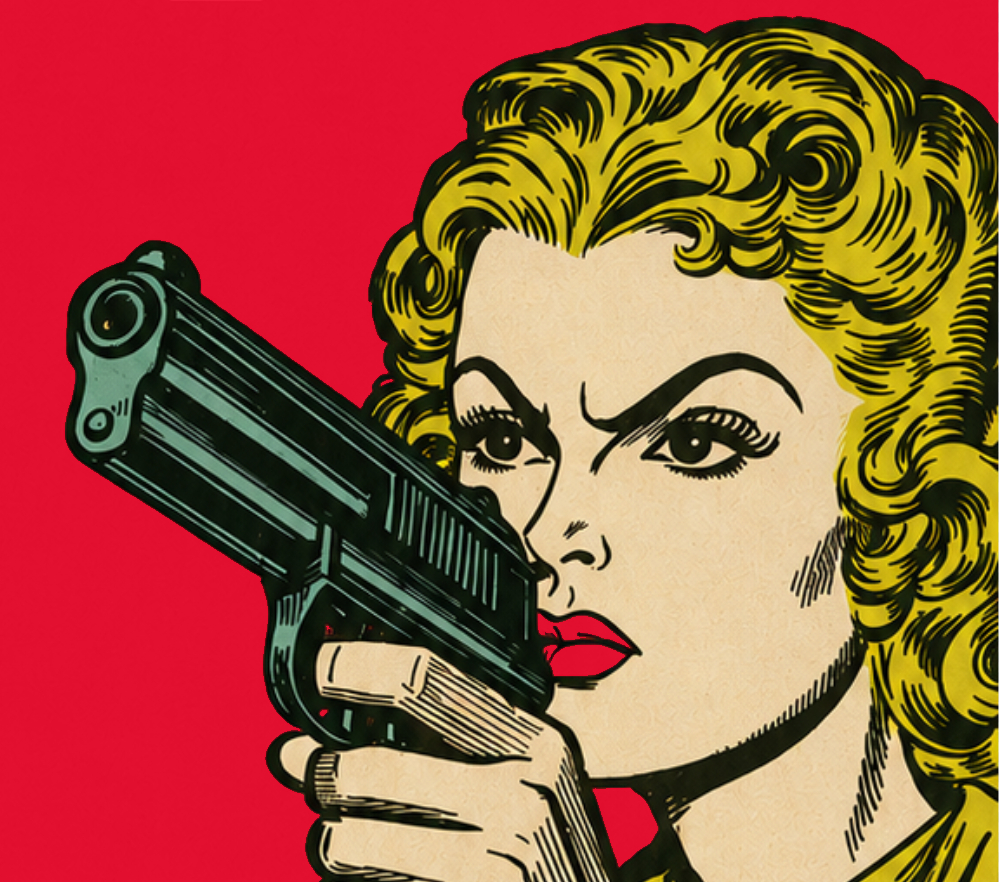 Retro Blow Your Top illustration